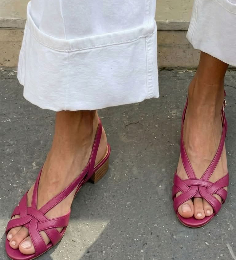 Palmira - Sandálias Slingback Nude
