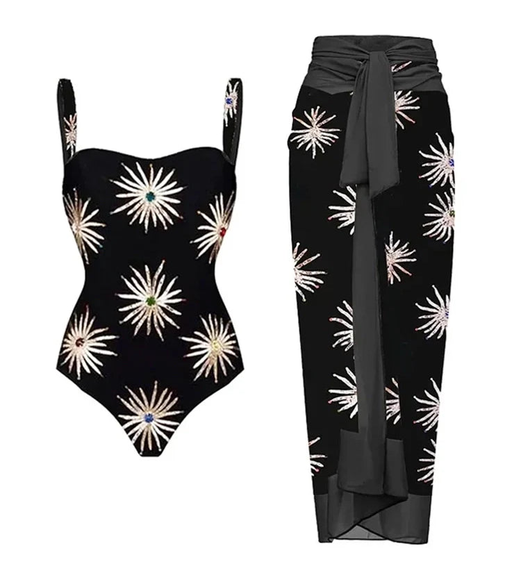 Sequin Firework One-Piece Swimsuit