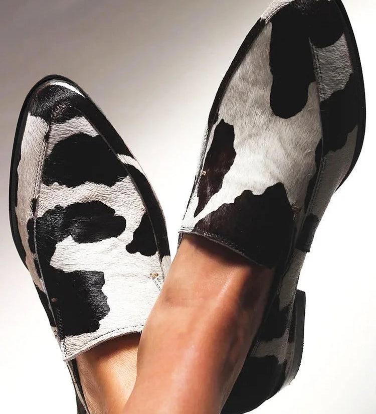 Buxo - Sapatos com Estampa de Vaca