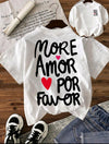 Branco com letras pretas / S