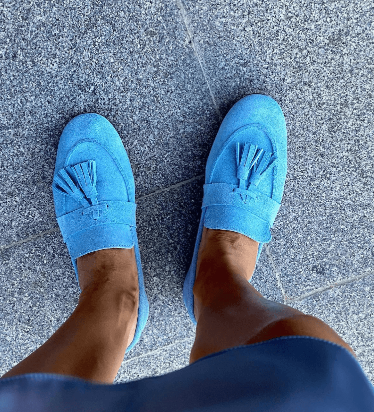 Otilia - Sapatos em Camurça Magenta