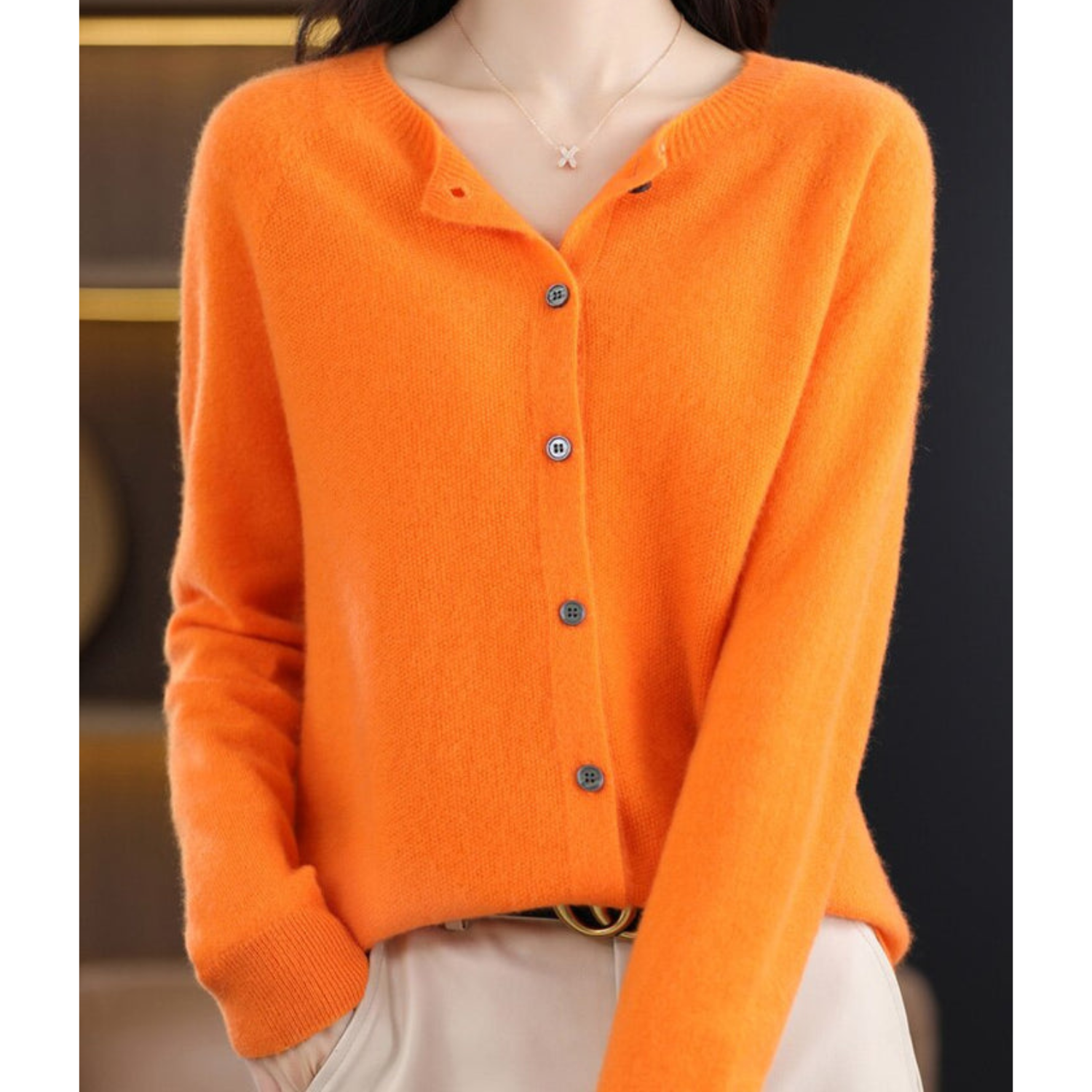 Alice | Cardigã de Lã Merino e Cashmere