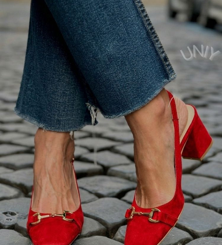 Honorina - Saltos Slingback em Camurça