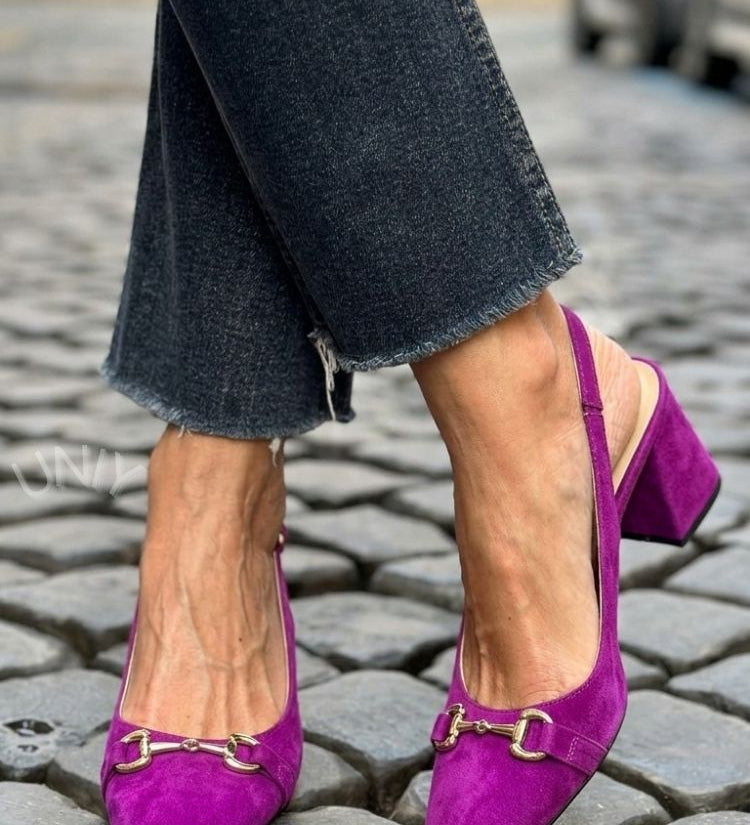 Honorina - Saltos Slingback em Camurça