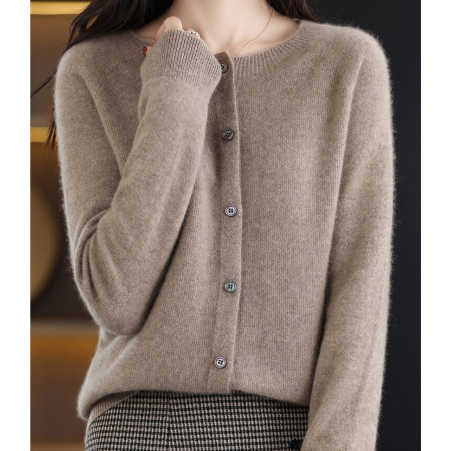 Alice | Cardigã de Lã Merino e Cashmere