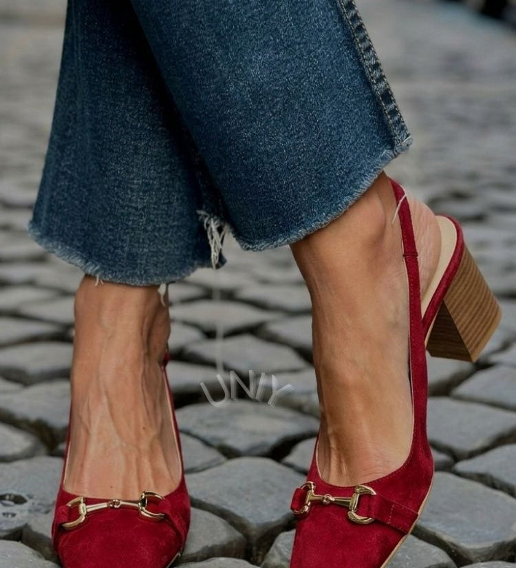 Honorina - Saltos Slingback em Camurça