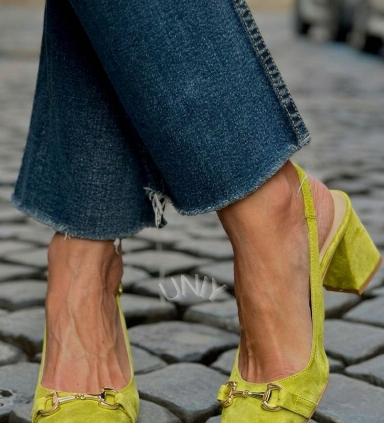 Honorina - Saltos Slingback em Camurça