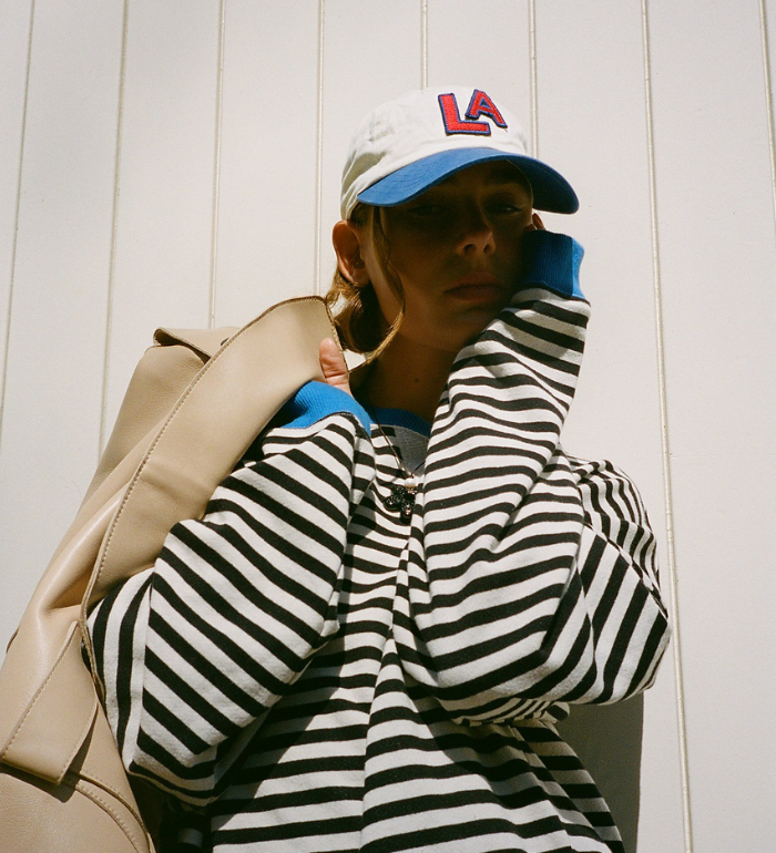 Vera - Camisola Oversized Listrada de Manga Comprida