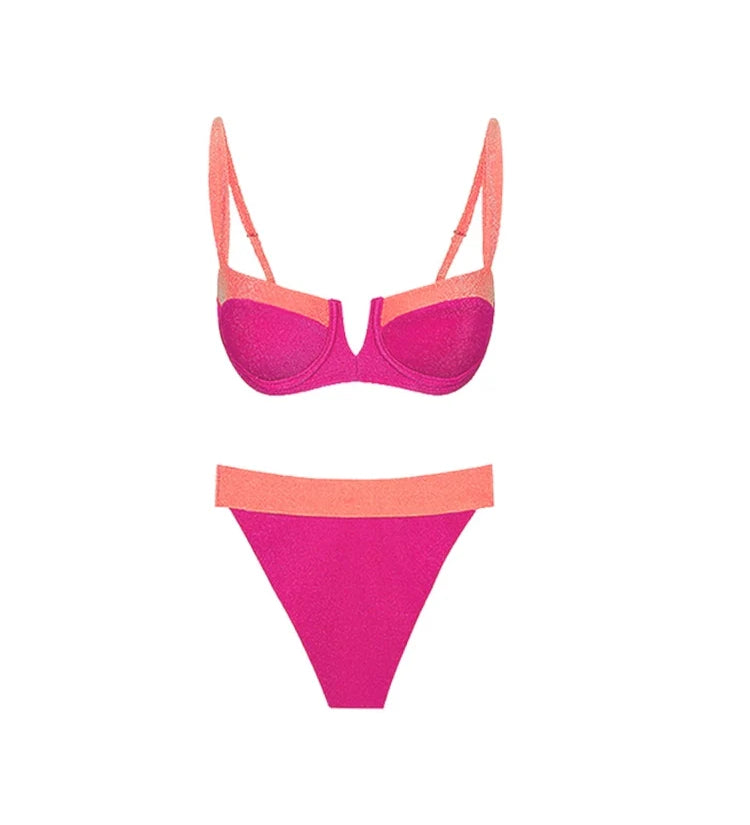 Fluorescent Sexy Bikini Set