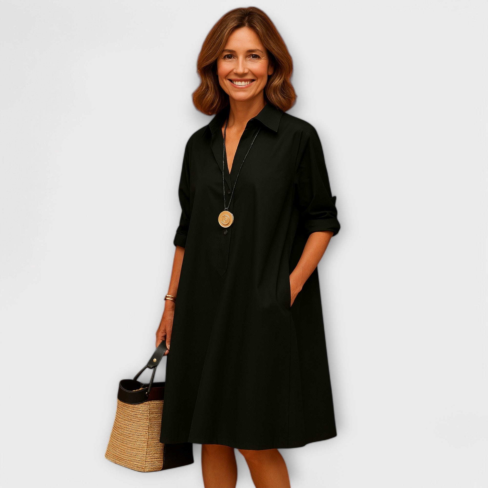 Aurora - Vestido de camisa moderno