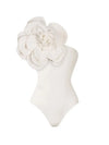 White Floral Swimsuit / S