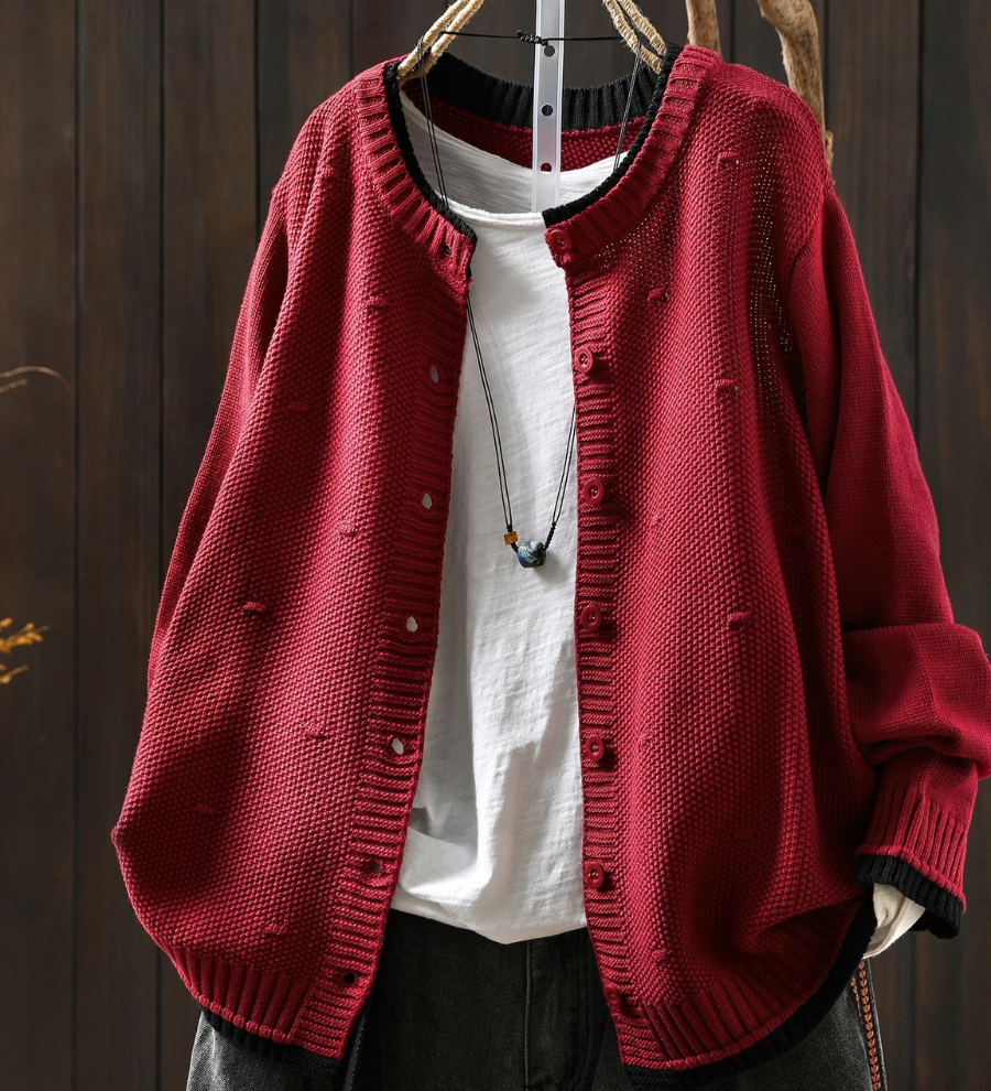 Diana - Cardigan Texturado Oversized