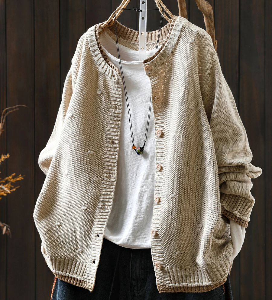 Diana - Cardigan Texturado Oversized