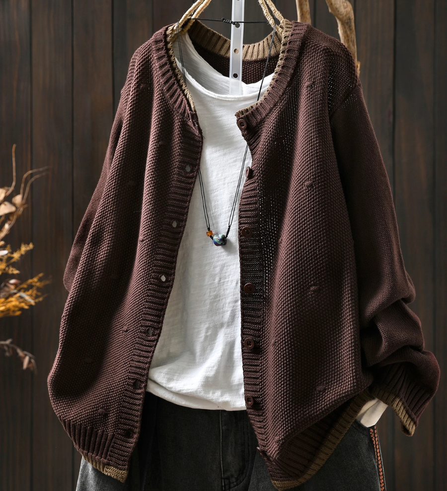 Diana - Cardigan Texturado Oversized