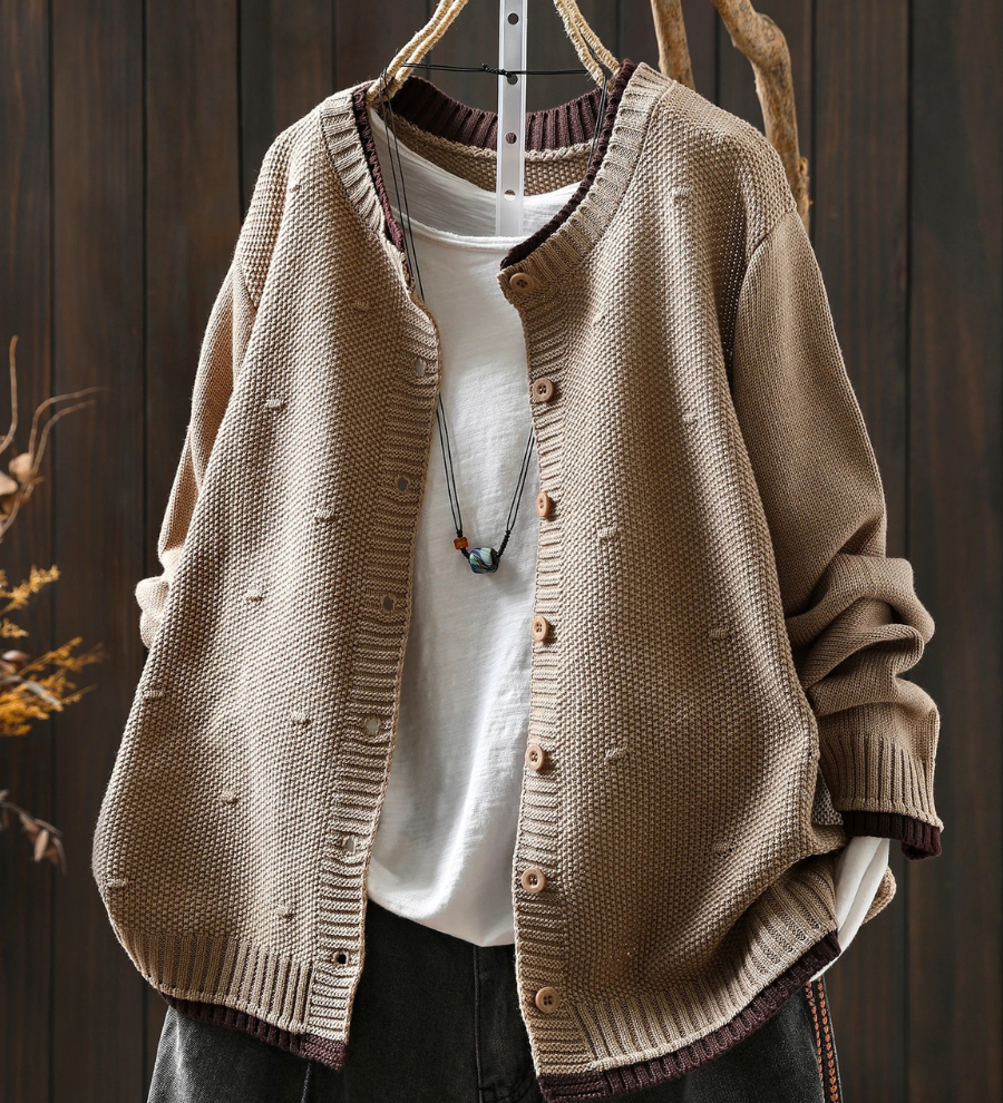 Diana - Cardigan Texturado Oversized