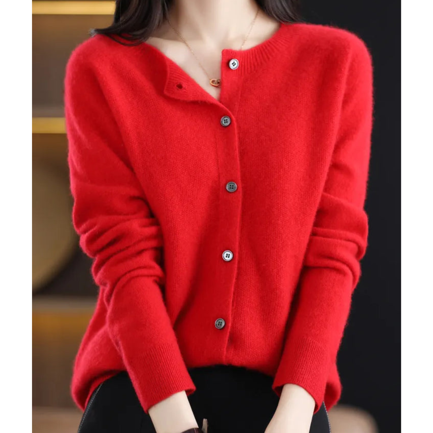 Alice | Cardigã de Lã Merino e Cashmere