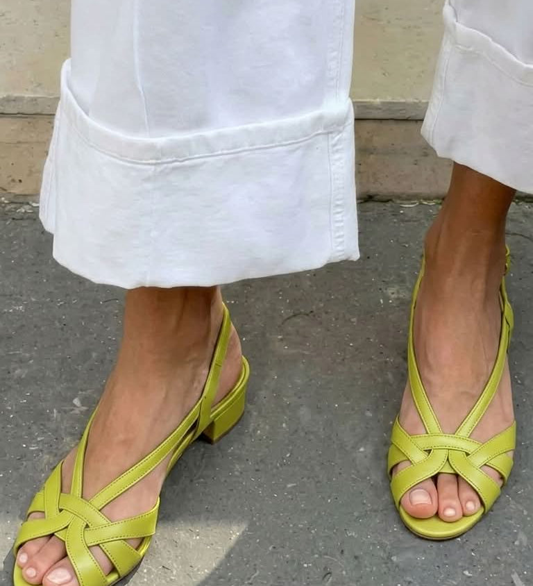 Palmira - Sandálias Slingback Nude