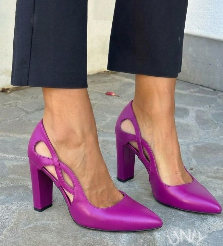 Amalia - Décolleté Cut-out em Ecopelle