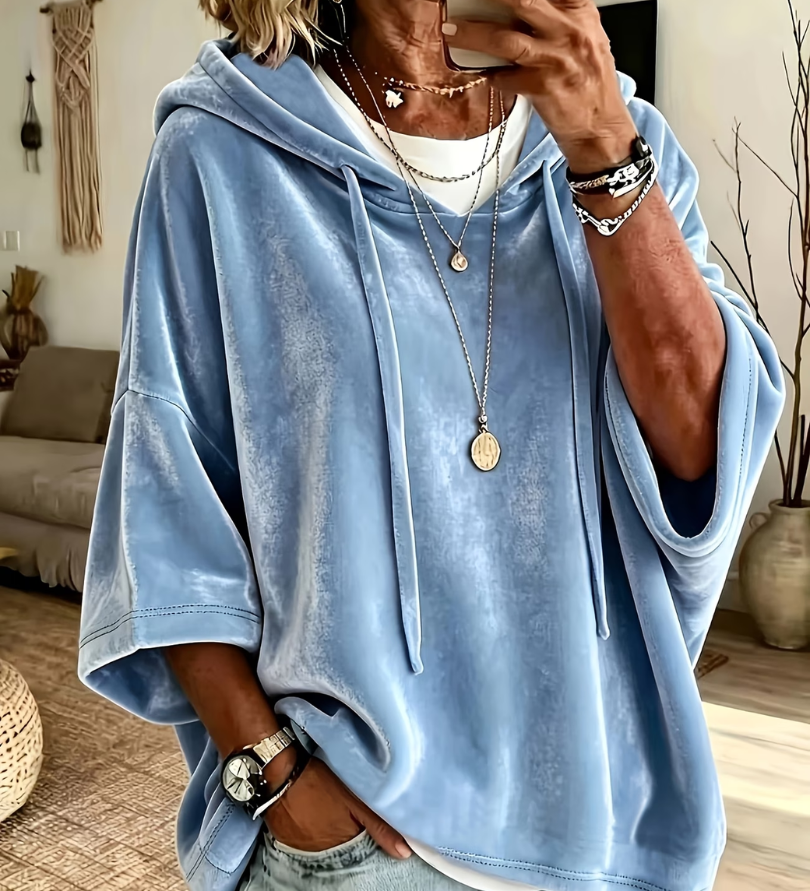Luana - Hoodie Veludo Oversized