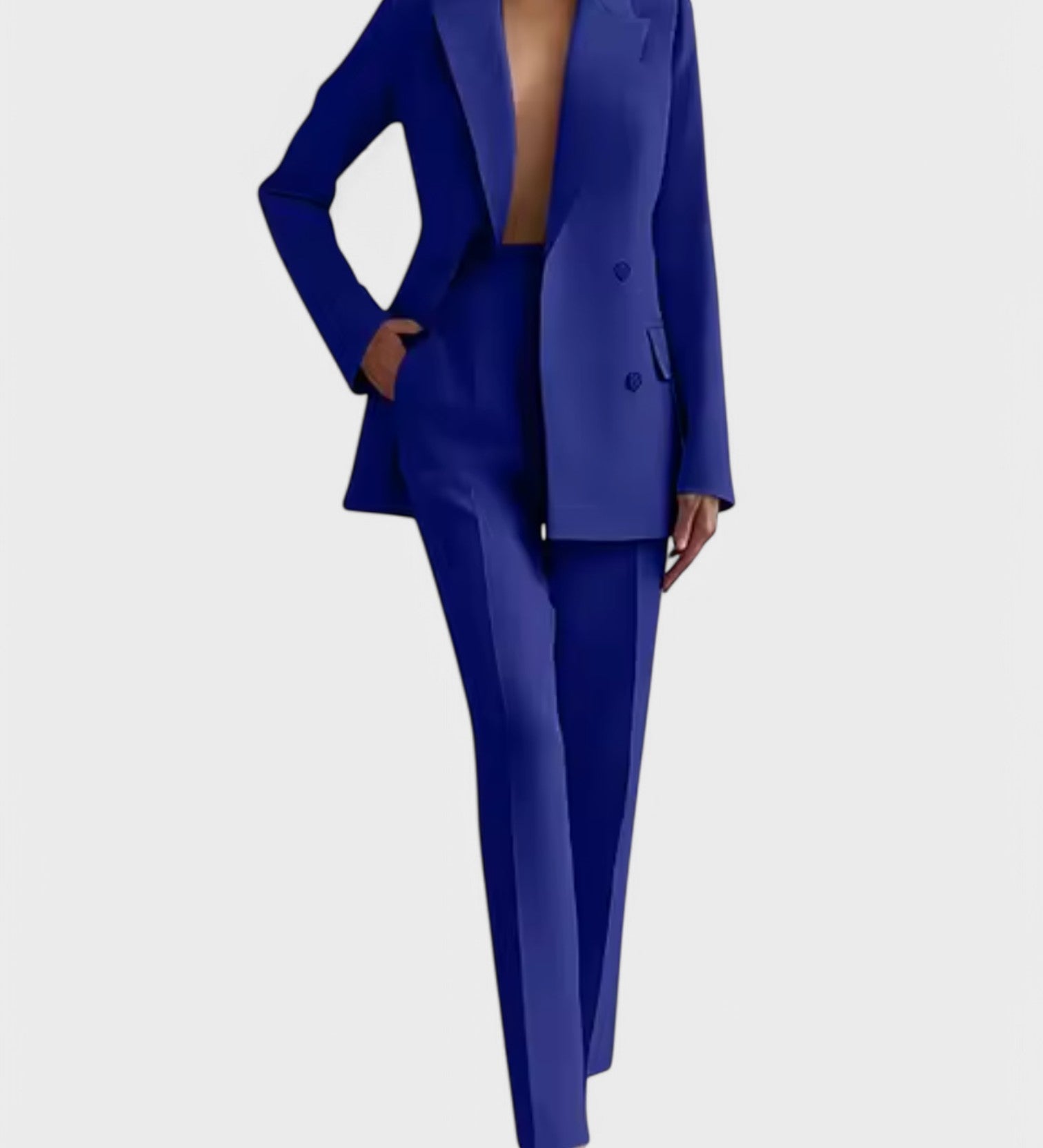 Marisa – Conjunto de Blazer e Calças de Pregas