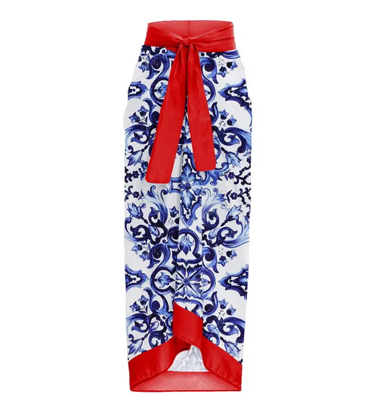 Reversible Colorblock One-Piece with Appliqué
