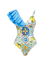 Ruffle Swimsuit / S