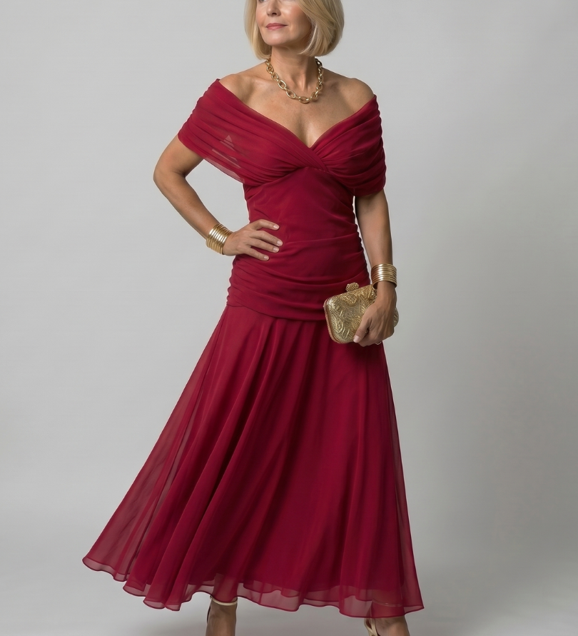 Vestido  Éden – Fluidez com Decote