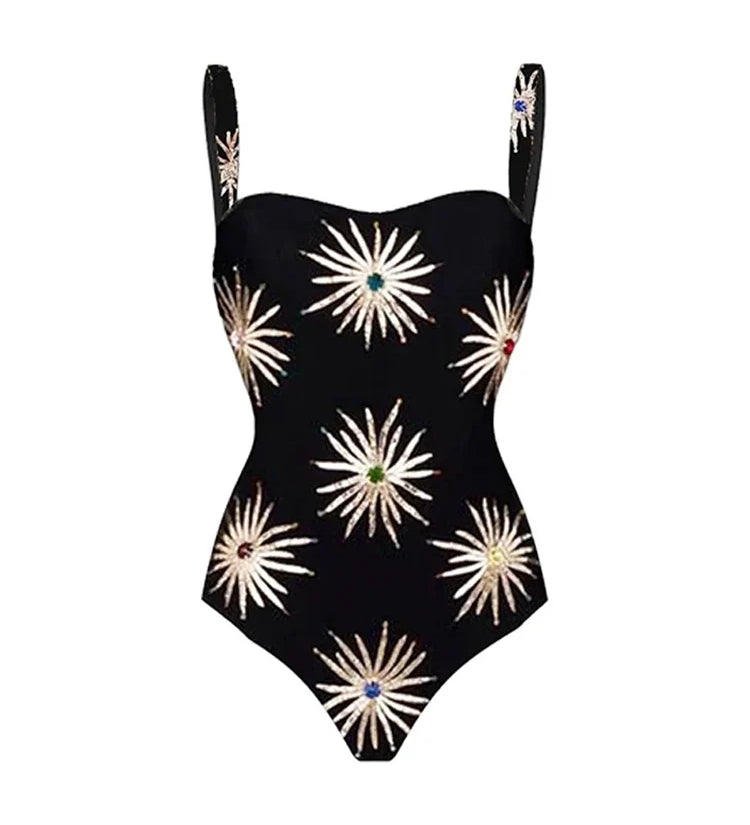 Sequin Firework One-Piece Swimsuit