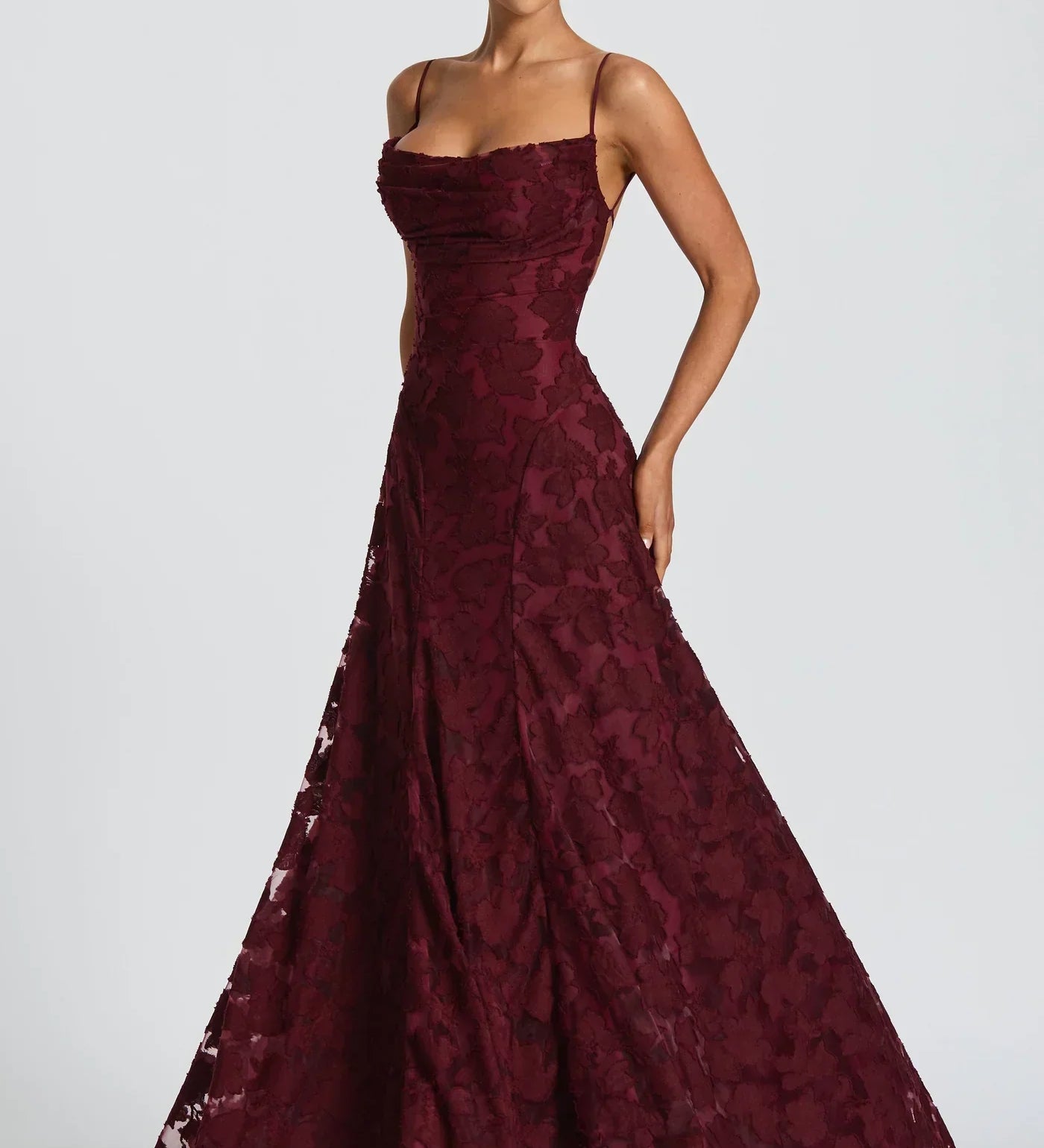 Maxi Dress Diana in Jacquard