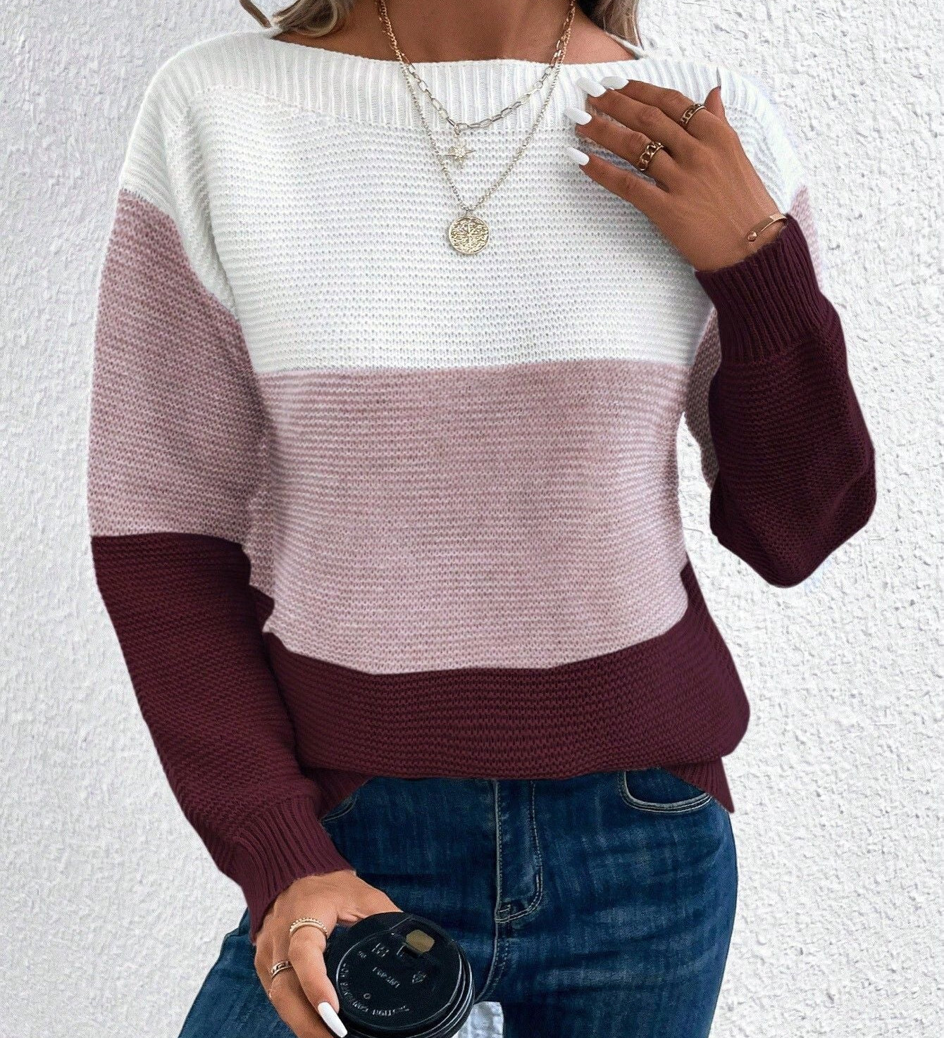 Silvia - Camisola de Malha com Efeito Gradiente