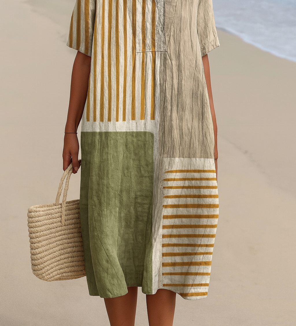 Praia da Areia Branca | Vestido de Algodão Confortável