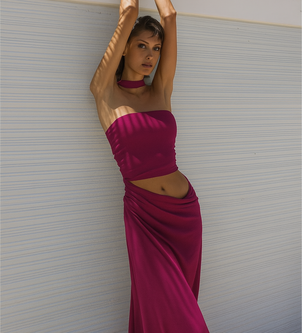 Draped Vera Maxi Dress