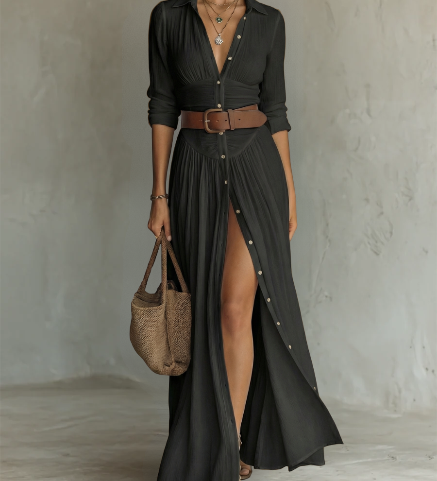 Linho - Vestido Elegante