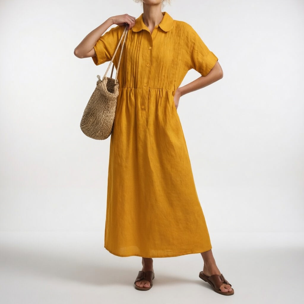 Salina - Vestido camisa fluido de verão