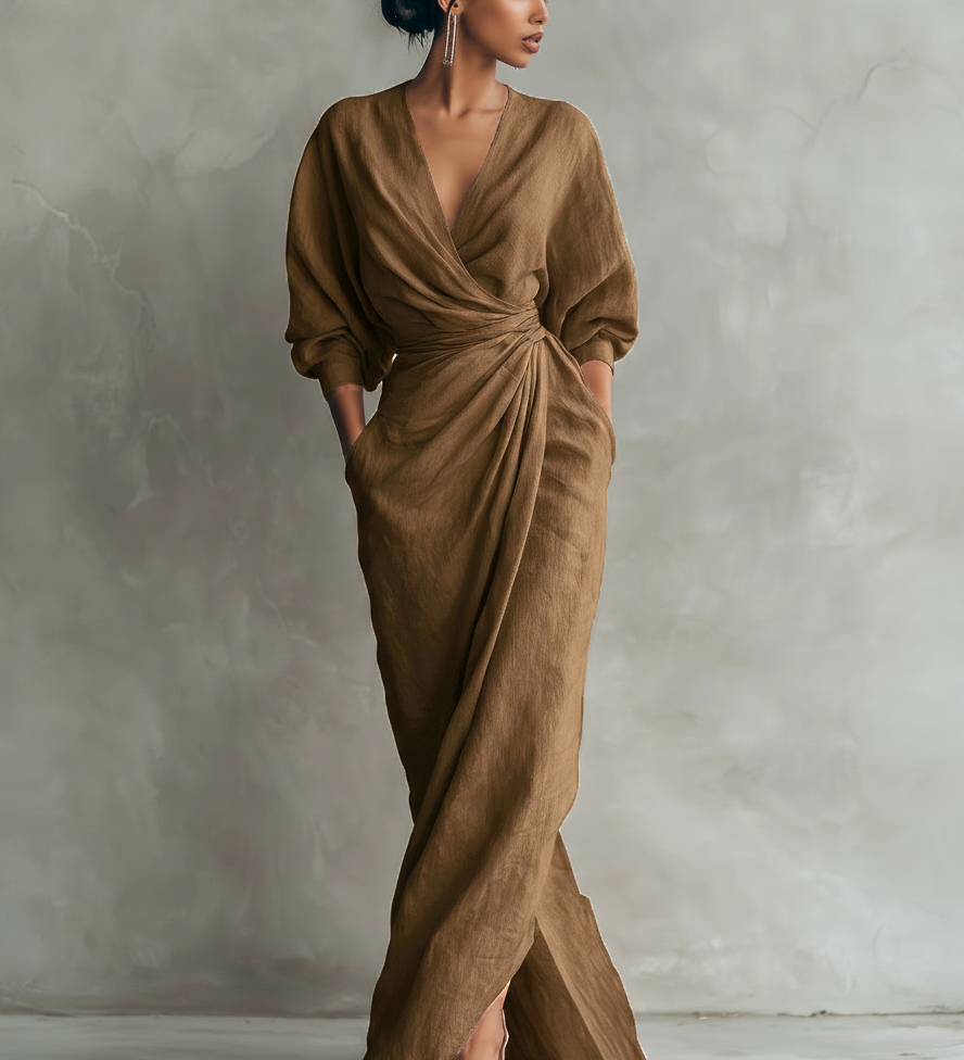 Rosa | Vestido Longo Fluido