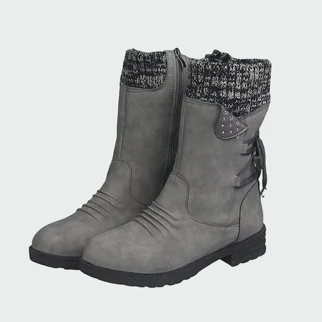 Francisca - Botins élégantes en daim