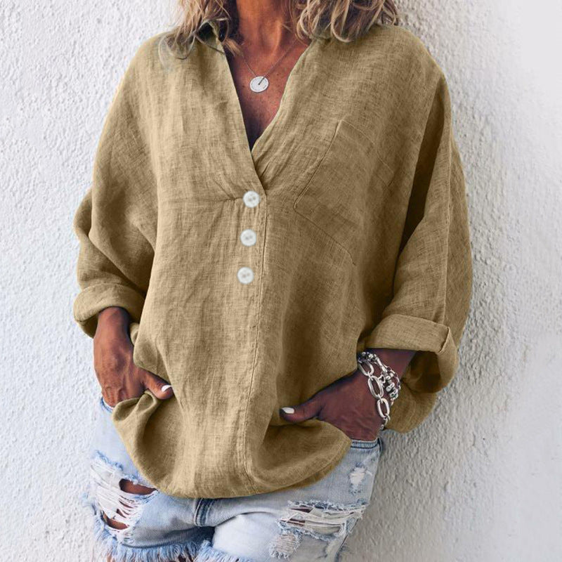Laura - Camisola Elegante de Algodão