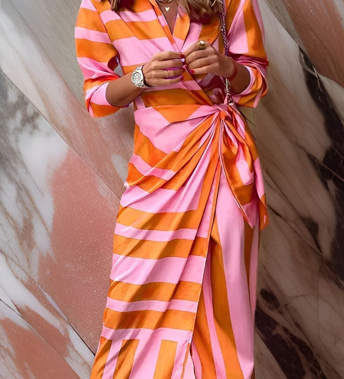 Vénus – Vestido Camisa Estampado