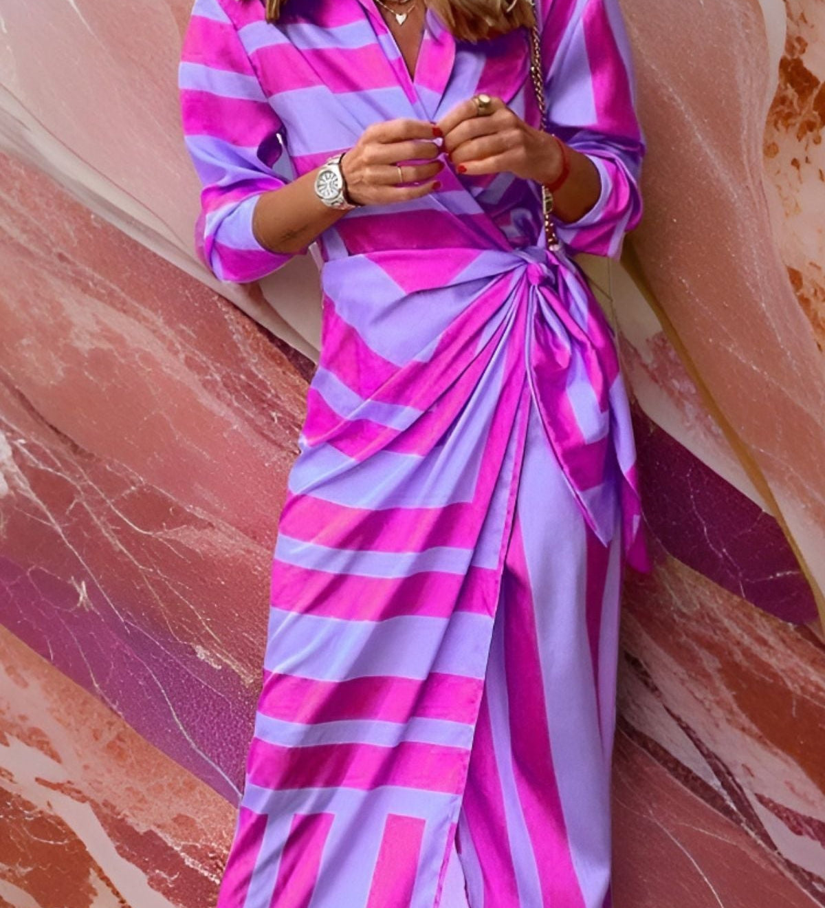 Vénus – Vestido Camisa Estampado
