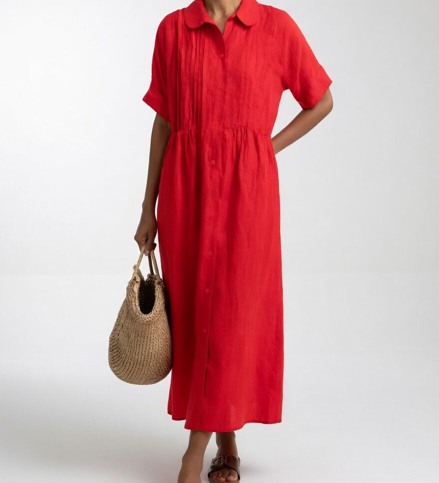 Salina - Vestido camisa fluido de verão