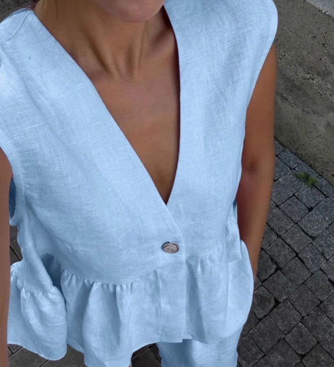 Palma - Conjunto Peplum Vintage