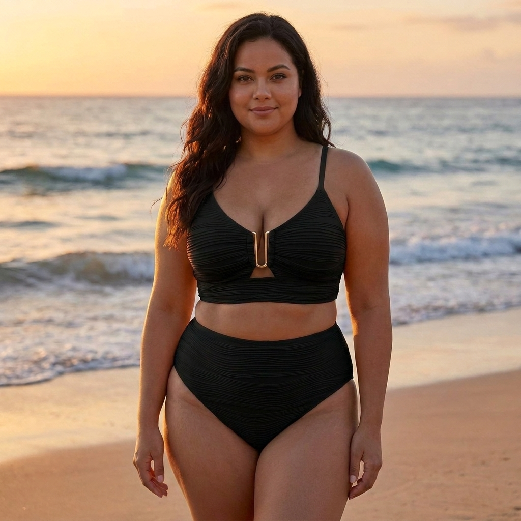 Maré Dourada - Bikini de cintura subida