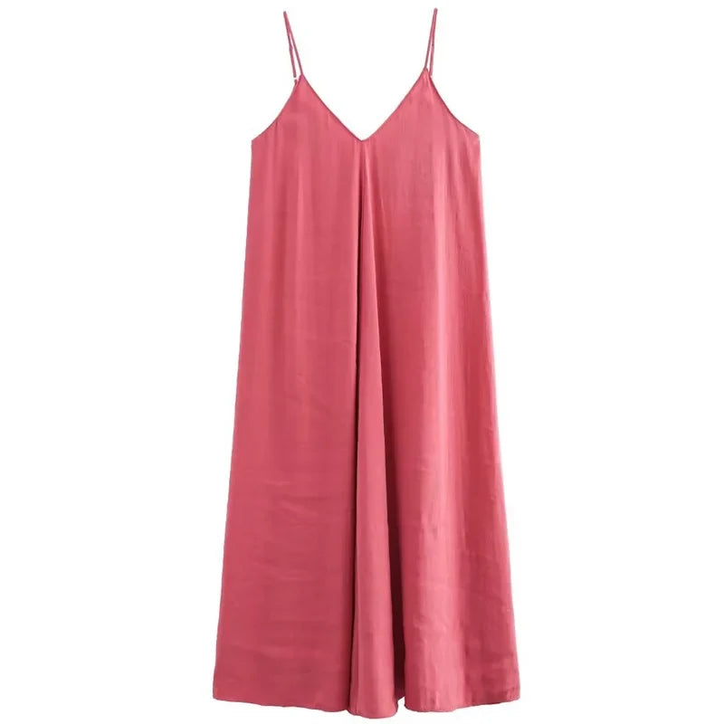 Amélia - Vestido Longo Alças Finas