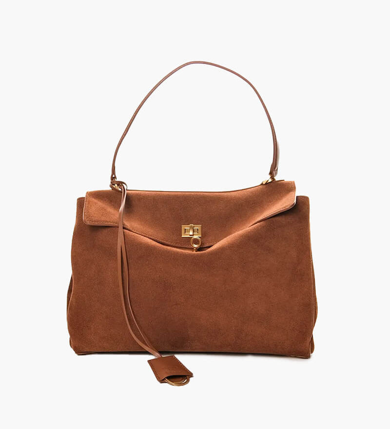 Bolsa Ramona de camurça sintética