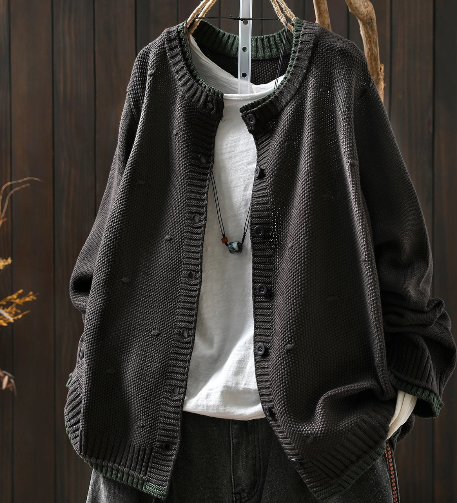 Diana - Cardigan Texturado Oversized