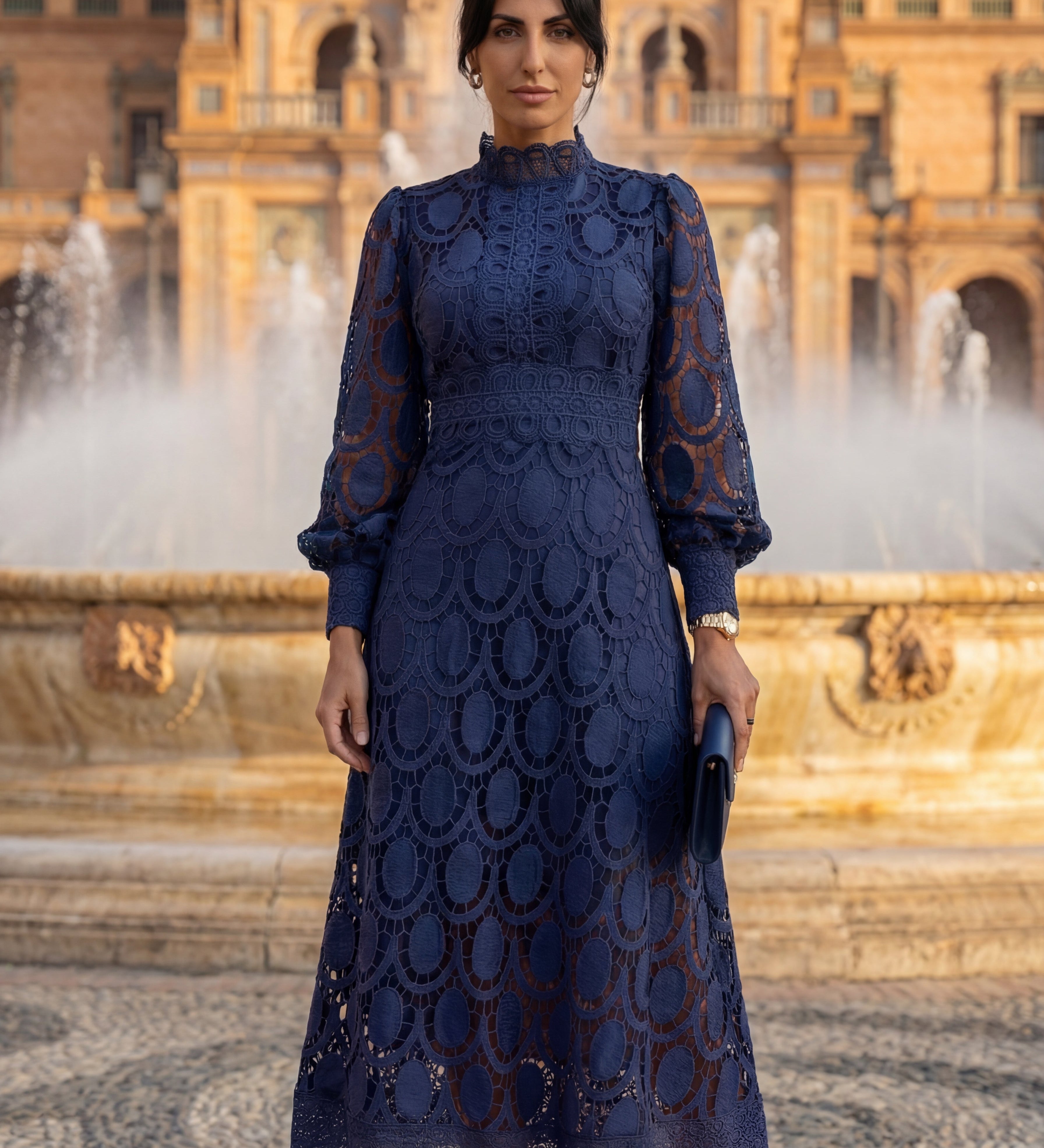 Almancil - Vestido de Renda Primaveril