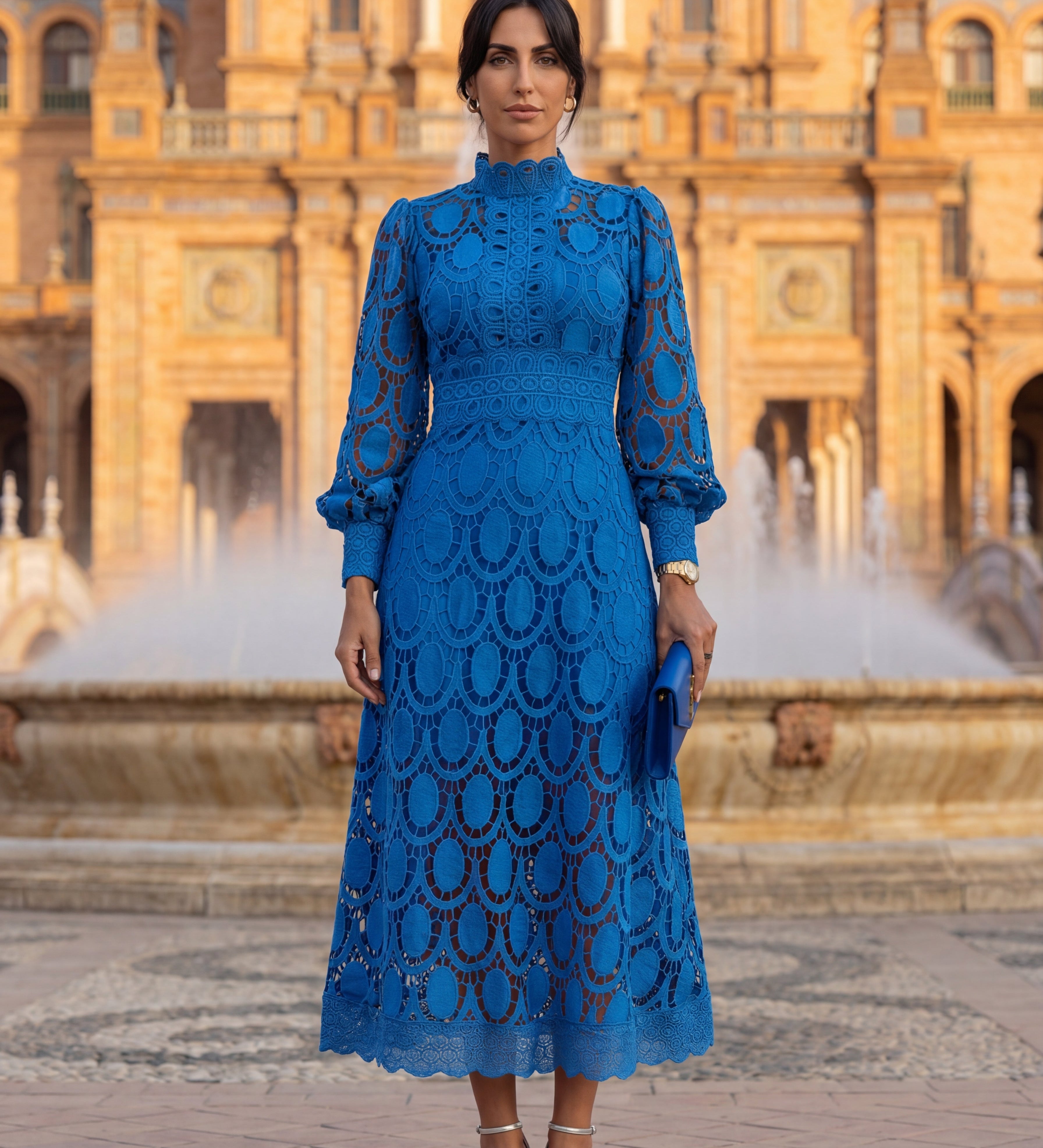 Almancil - Vestido de Renda Primaveril