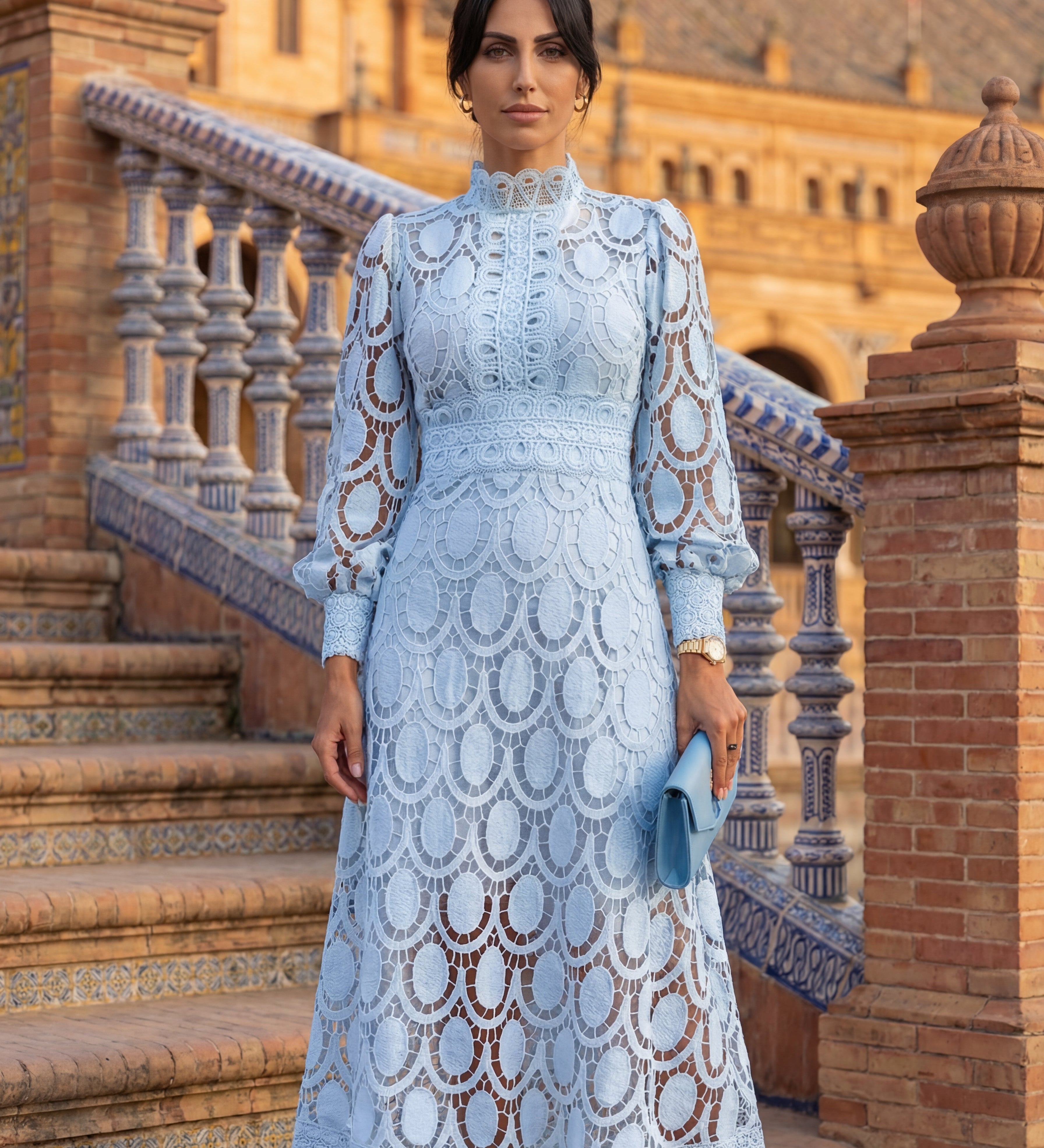 Almancil - Vestido de Renda Primaveril