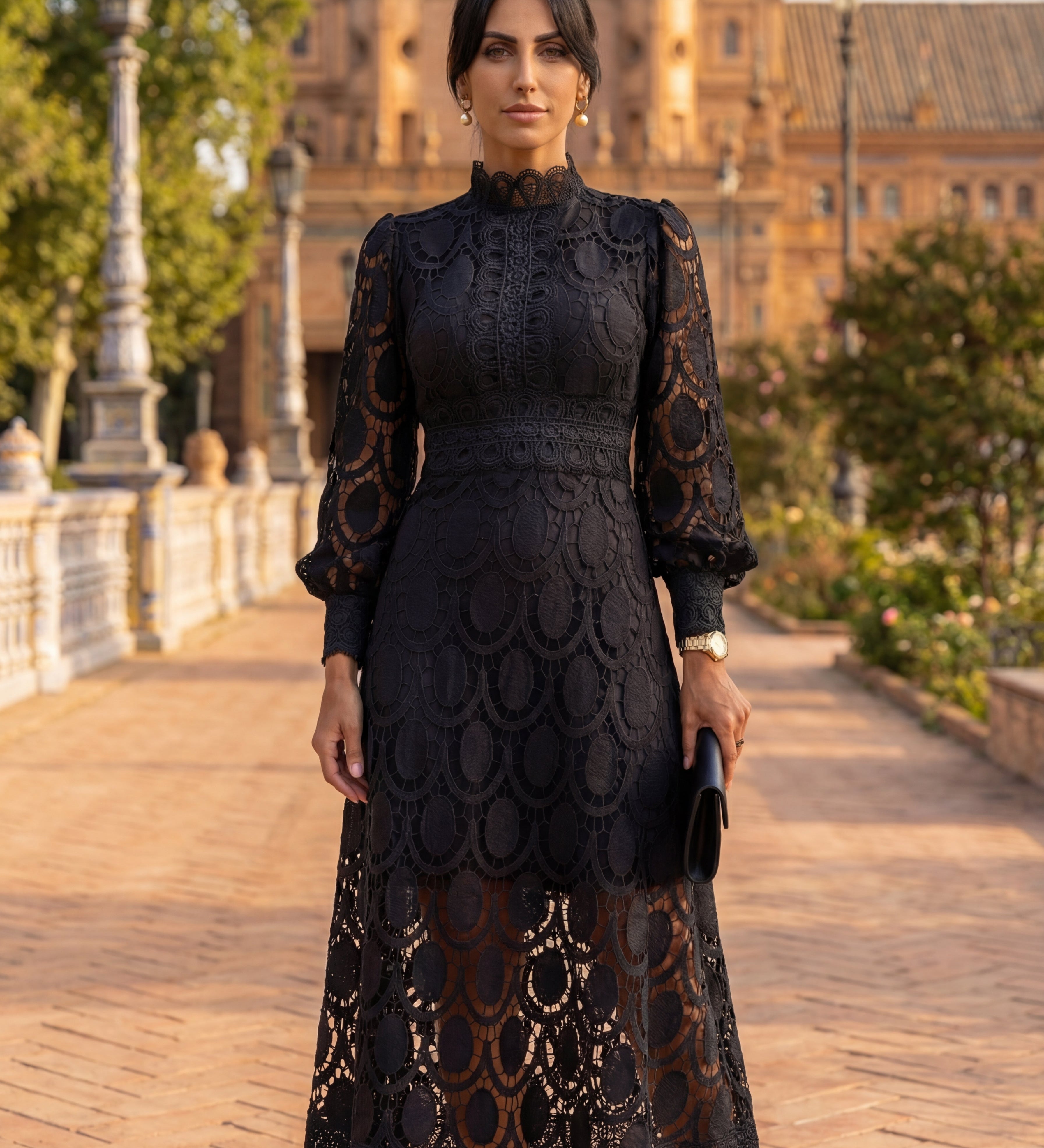 Almancil - Vestido de Renda Primaveril