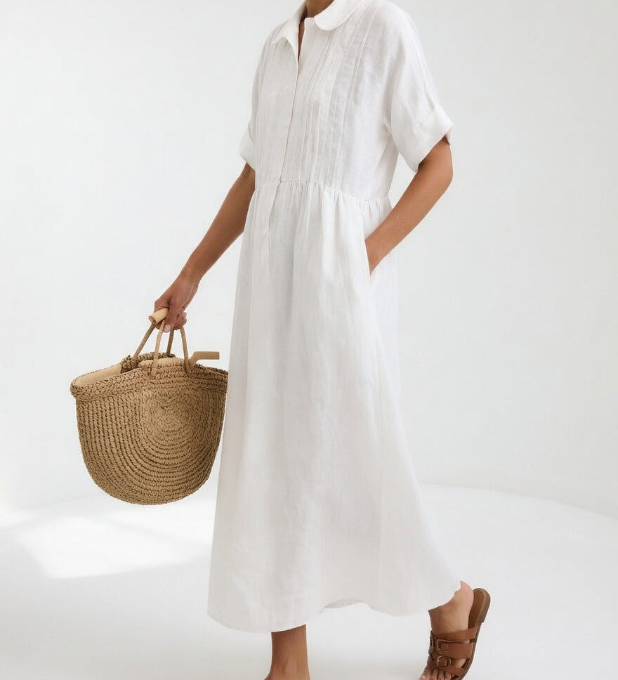 Salina - Vestido camisa fluido de verão